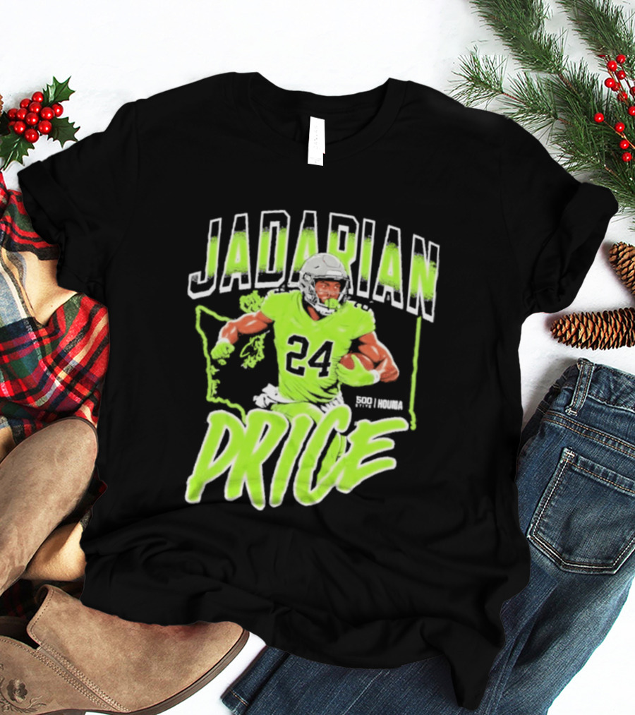 Jadarian Price 24 Seattle Football Running Back T-Shirt