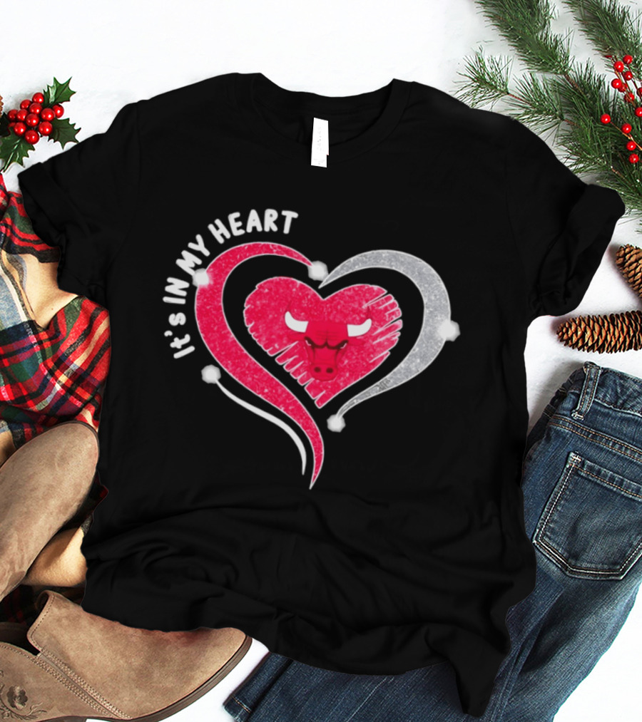 Chicago Bulls It's In My Heart Basketball NBA 2026 T-Shirt