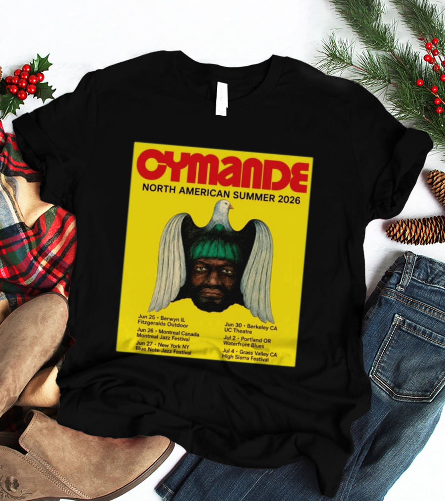 Cymande North American Summer 2026 Tour Dates And Locations T-Shirt