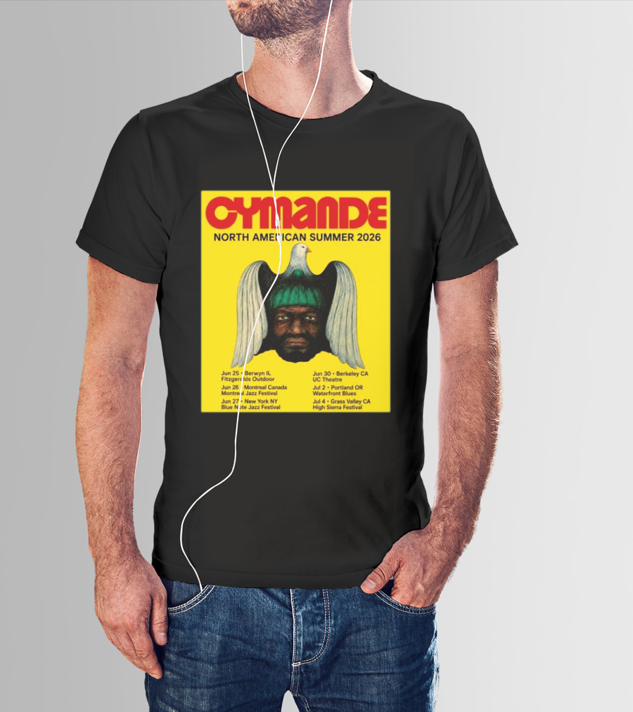 Cymande North American Summer 2026 Tour Dates And Locations T-Shirt