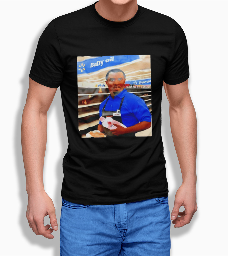 Walmart Baby Oil Diddy Employee Aisle T-Shirt