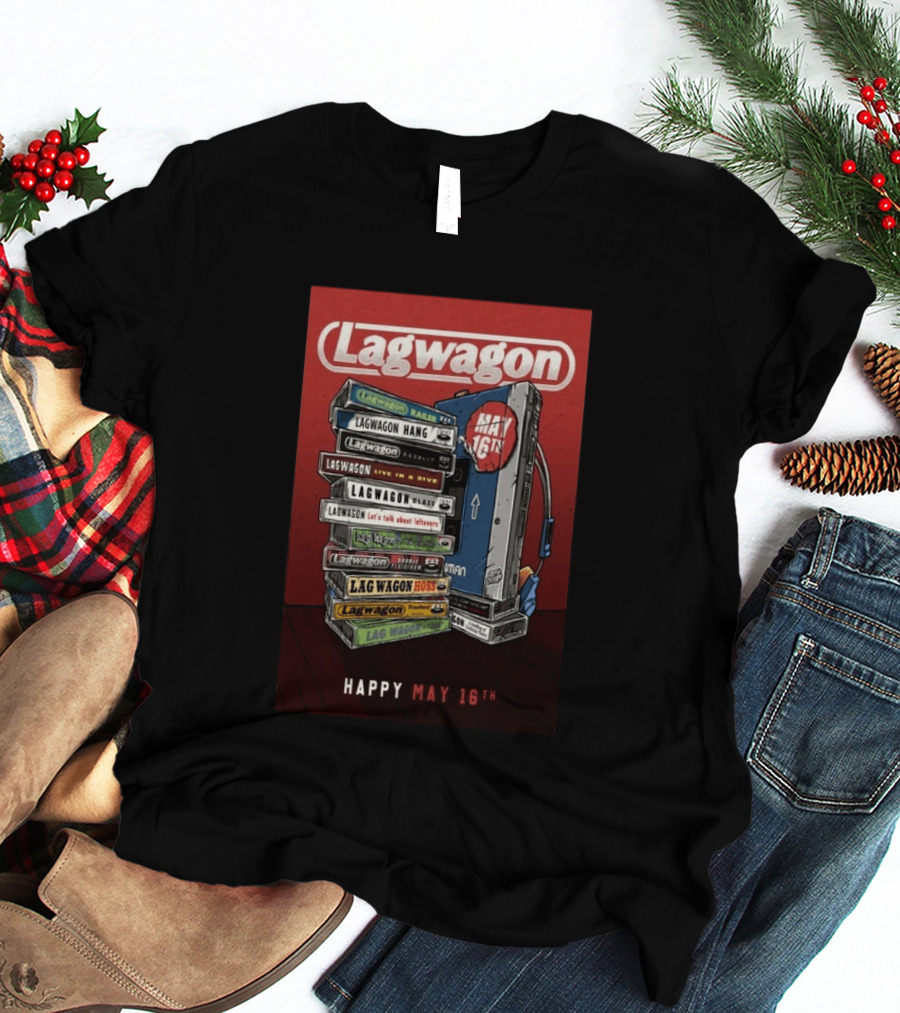 Lagwagon Happy May 16th Tour San Francisco 2026 T-Shirt