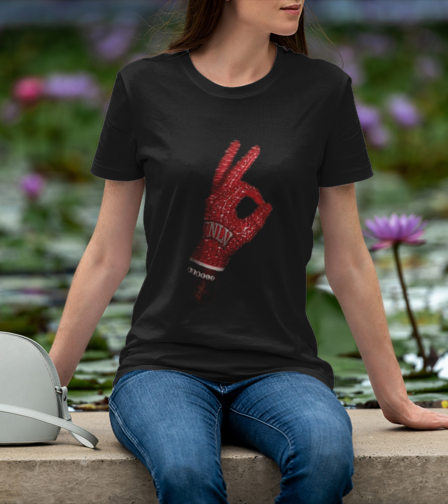 Drake Iceman UNLV Rebels Red Glove Two Sided T-Shirt