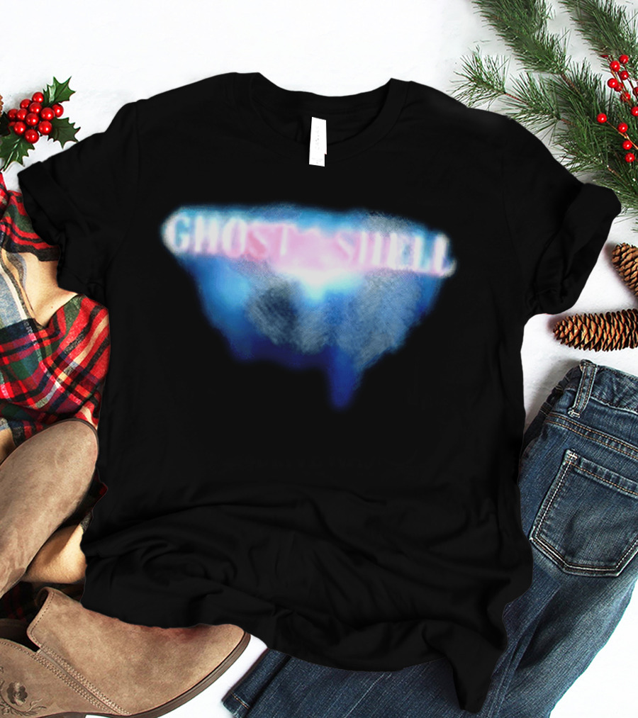 Ghost In The Shell Blue Illusion Polka Dot T-Shirt