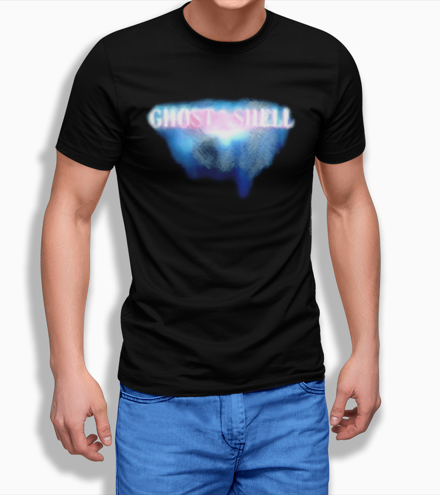 Ghost In The Shell Blue Illusion Polka Dot T-Shirt