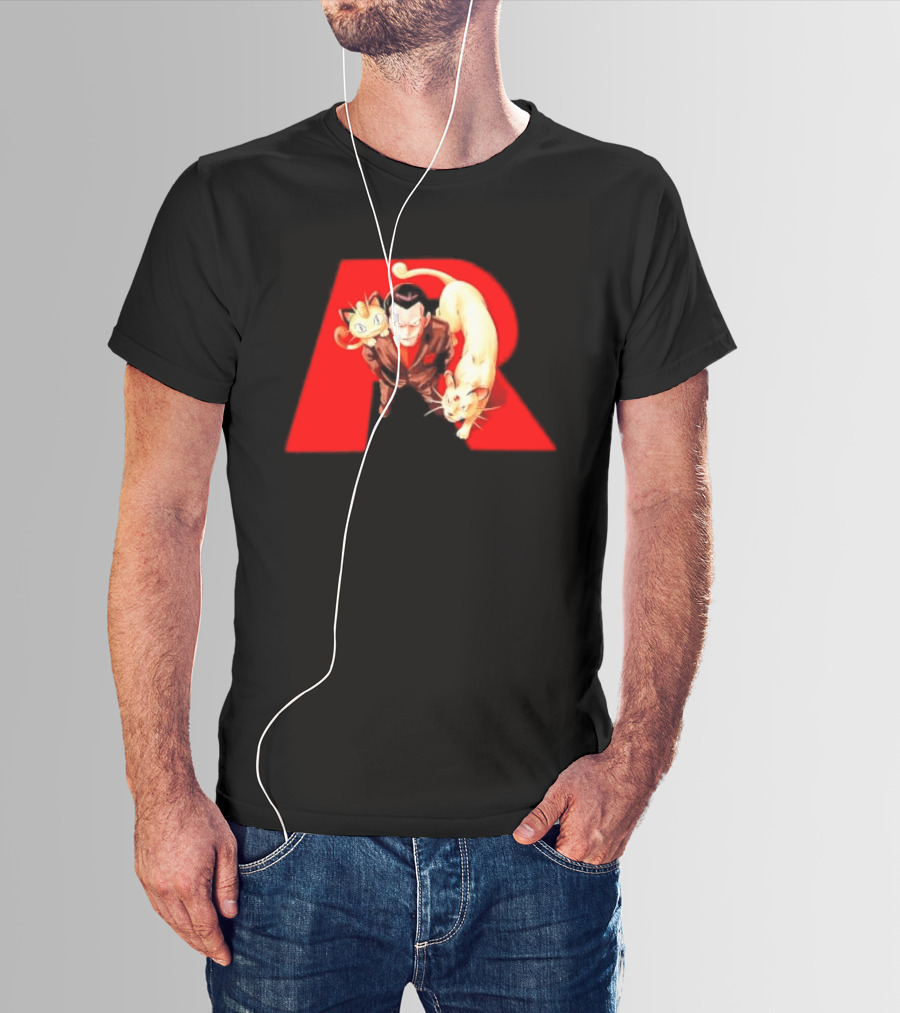 Giovanni Team Rocket Meowth Persian Pokémon Anime Fanart T-Shirt