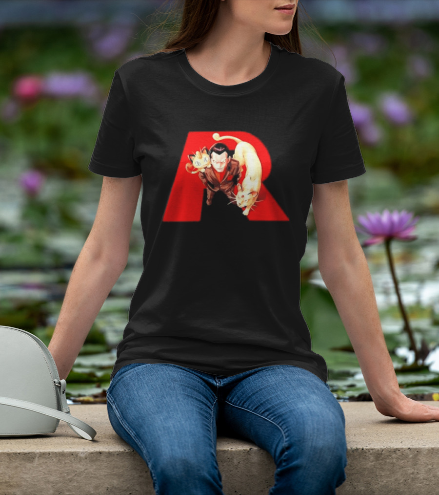 Giovanni Team Rocket Meowth Persian Pokémon Anime Fanart T-Shirt