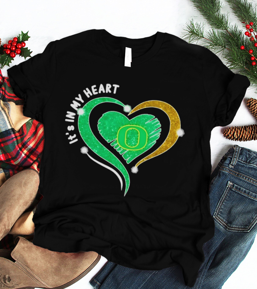 Oregon Ducks Heart 2026 Football Fan Pride T-Shirt
