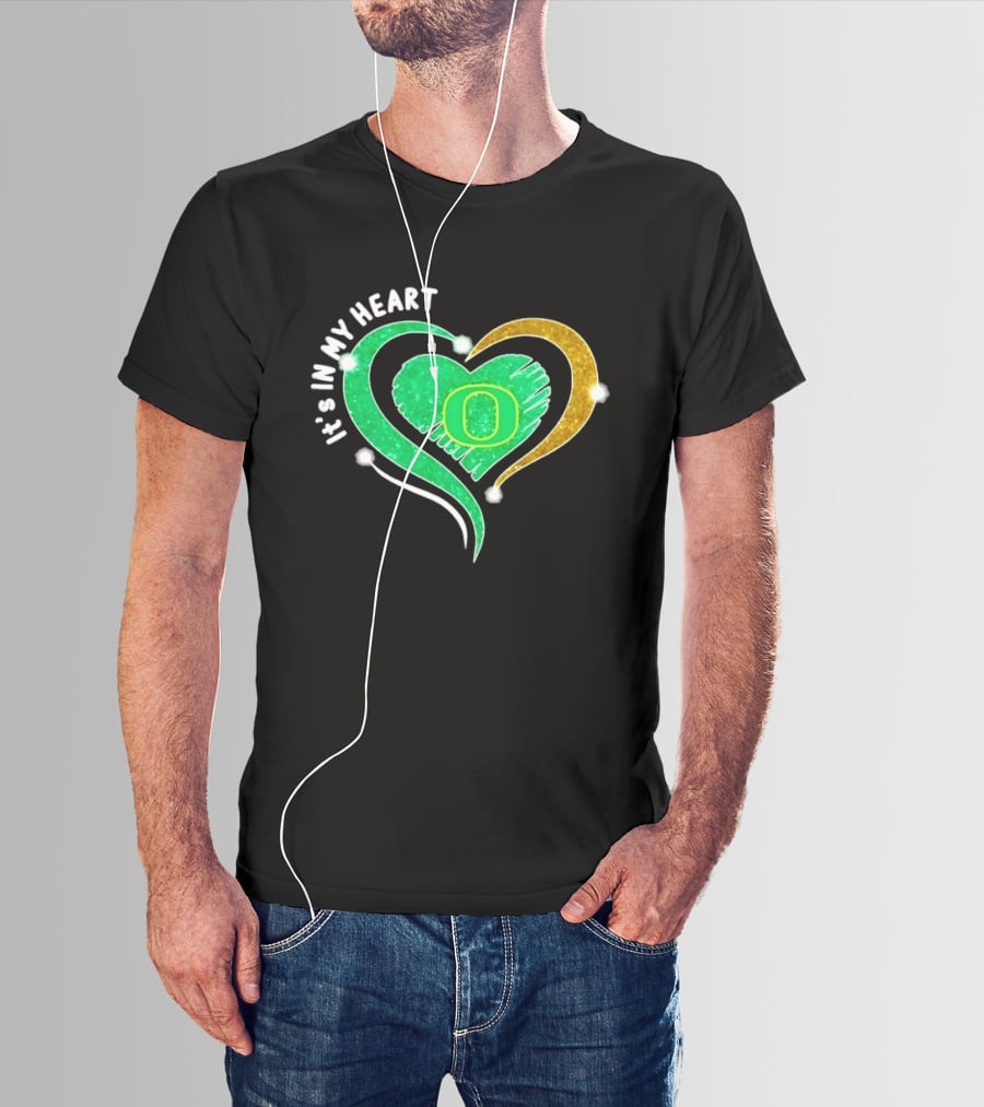 Oregon Ducks Heart 2026 Football Fan Pride T-Shirt