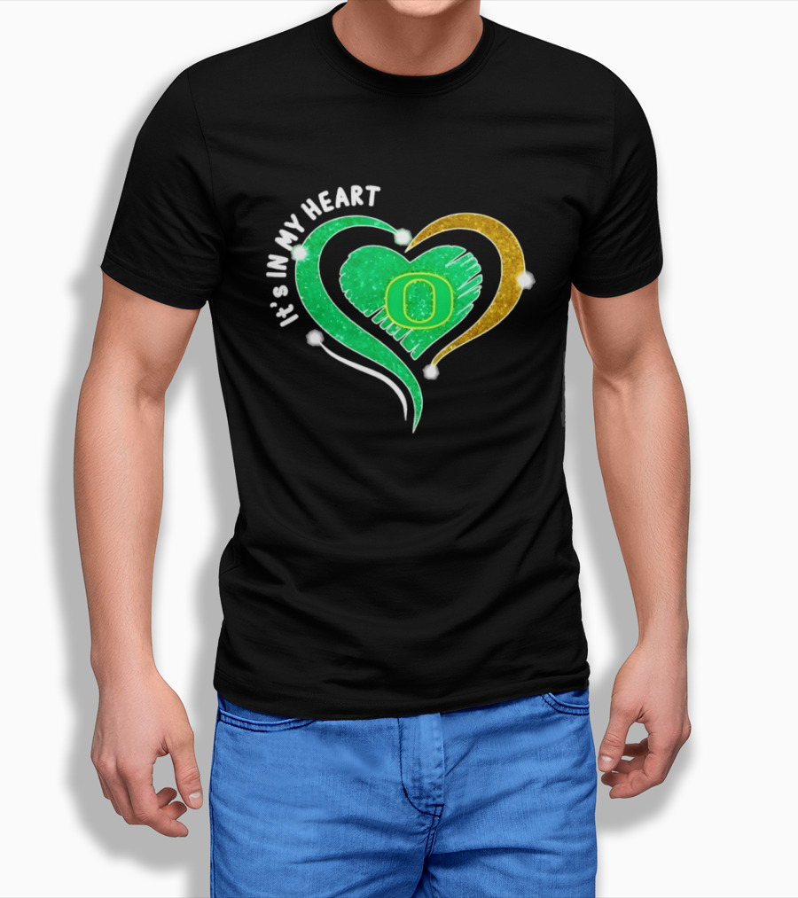 Oregon Ducks Heart 2026 Football Fan Pride T-Shirt
