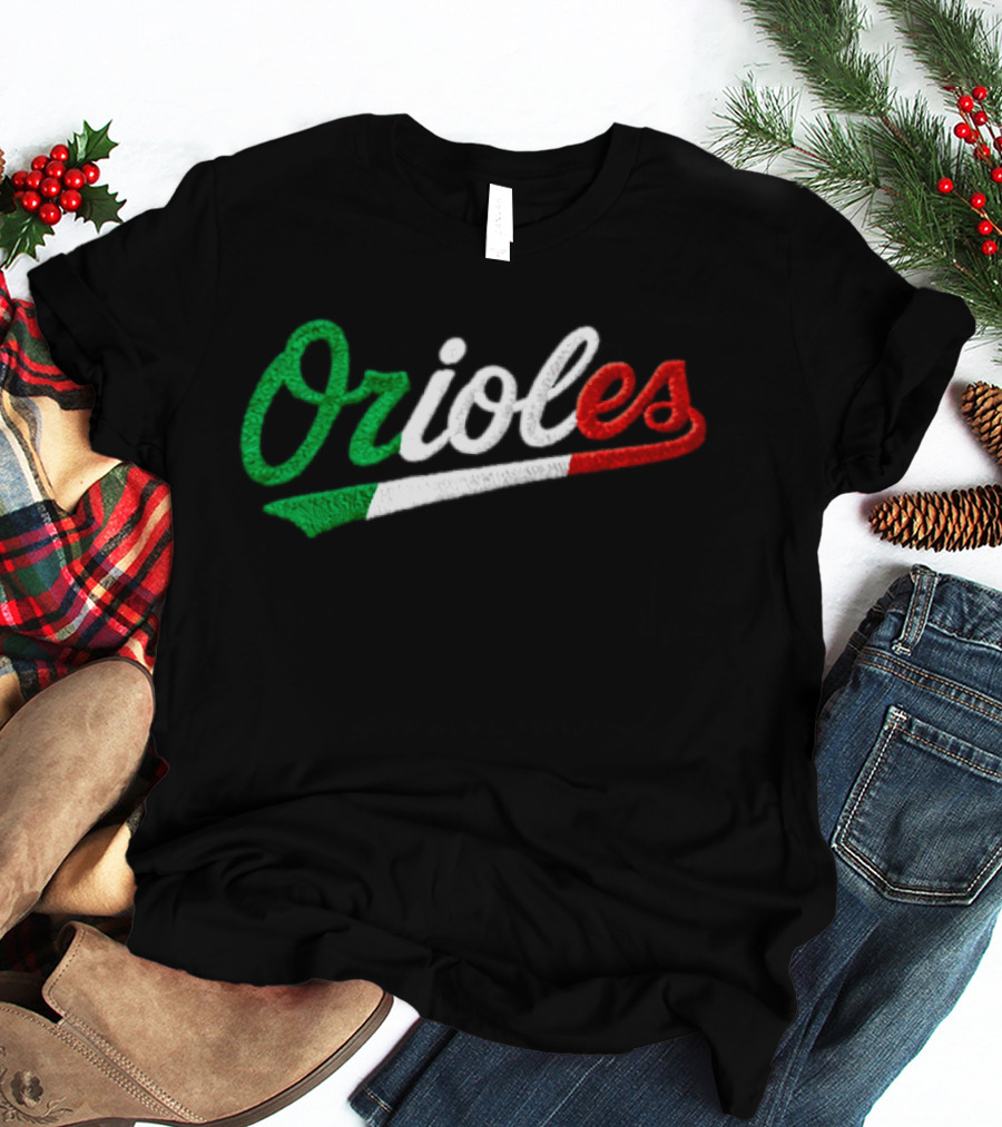 Orioles Italian Heritage Night Giveaway 2026 Flag T-Shirt