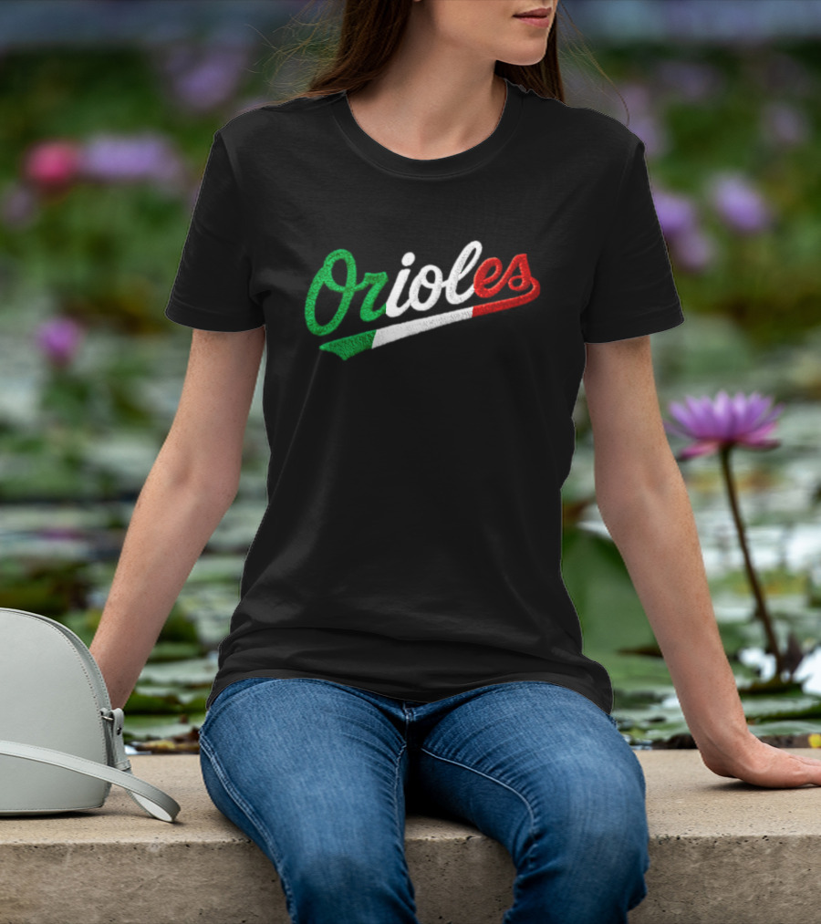 Orioles Italian Heritage Night Giveaway 2026 Flag T-Shirt