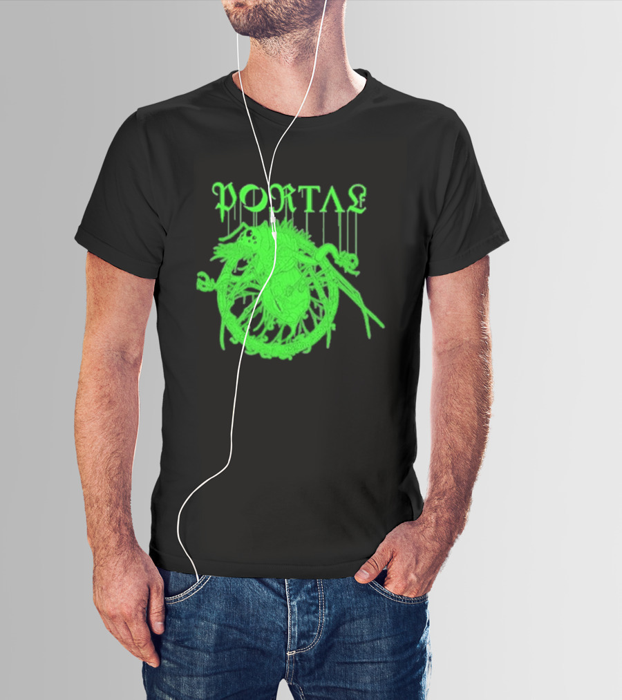 Portal Arachidonic Acid Sci Fi Creature Green Dripping T-Shirt