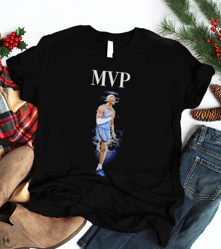 Shai Gilgeous Alexander MVP Back To Back NBA Oklahoma City Thunder T-Shirt