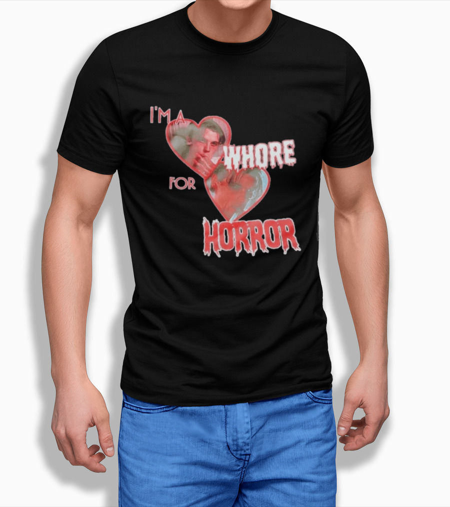 Billy Loomis I'm A Whore For Horror Bloody Heart T-Shirt