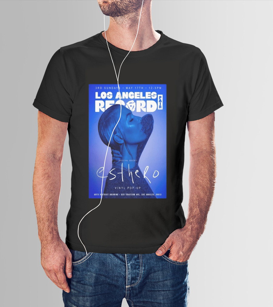 Los Angeles Record Fair May 17 Special Guest Esthero Vinyl Pop Up Arts District Brewing T-Shirt
