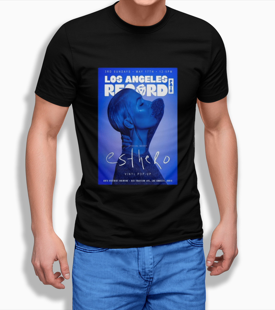 Los Angeles Record Fair May 17 Special Guest Esthero Vinyl Pop Up Arts District Brewing T-Shirt