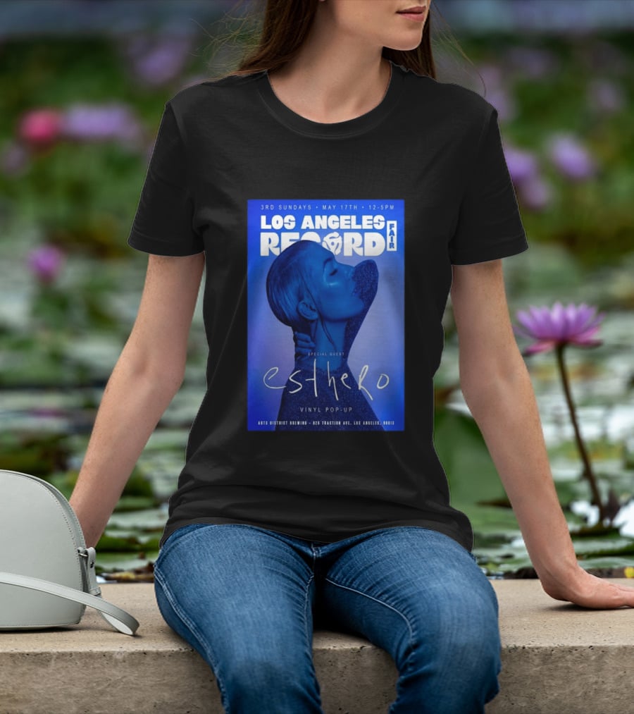 Los Angeles Record Fair May 17 Special Guest Esthero Vinyl Pop Up Arts District Brewing T-Shirt