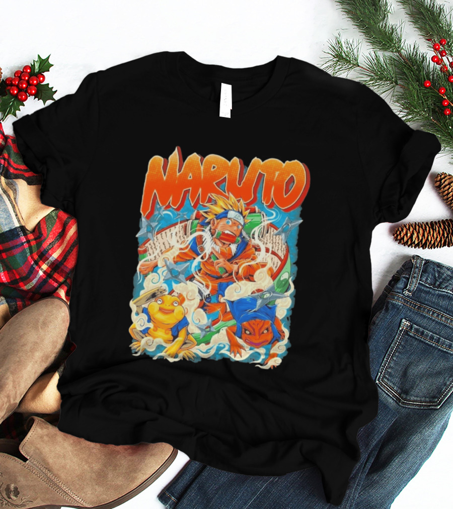 Naruto Uzumaki Toad Summoning Adventure Anime Ninja T-Shirt
