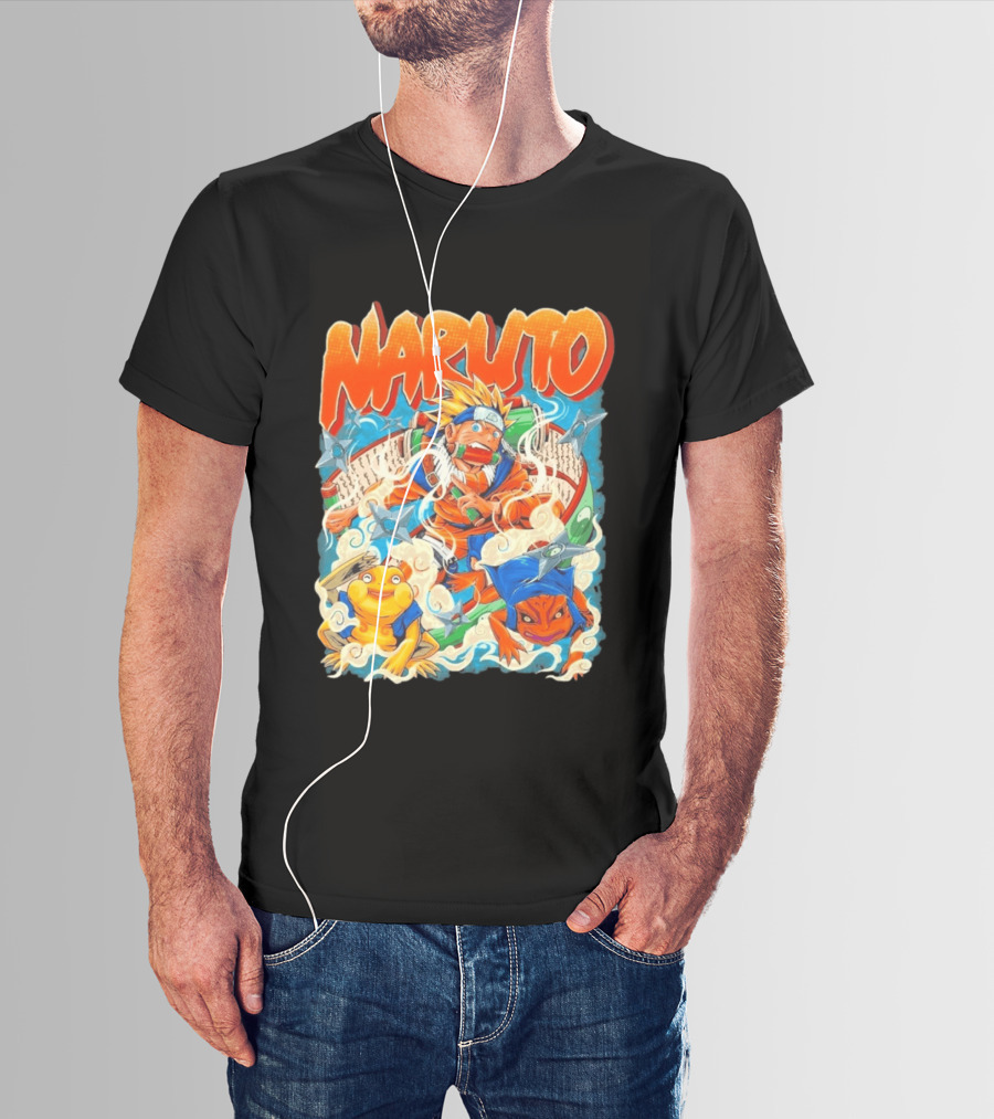 Naruto Uzumaki Toad Summoning Adventure Anime Ninja T-Shirt