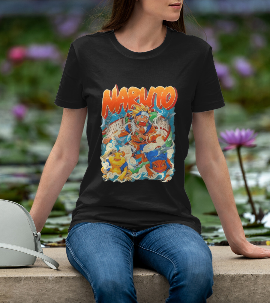 Naruto Uzumaki Toad Summoning Adventure Anime Ninja T-Shirt