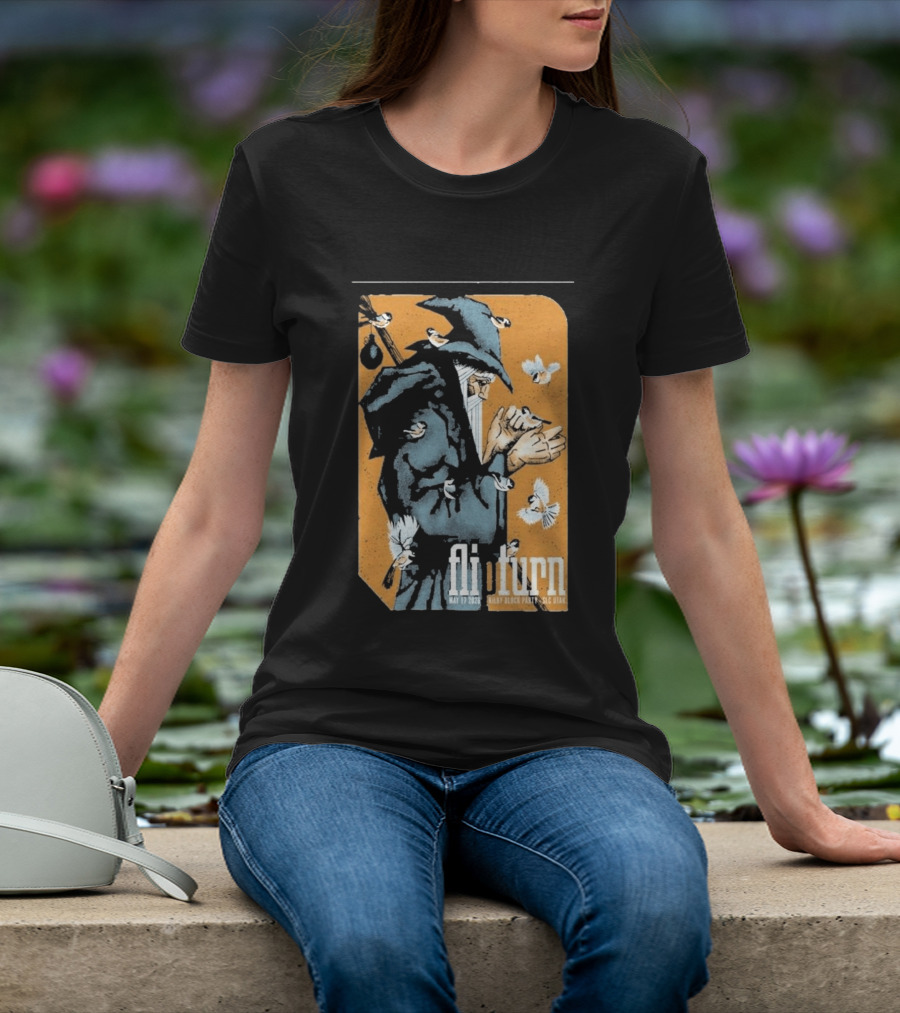 Flipturn Kilby Block Party May 17 2026 Salt Lake City Utah Wizard With Birds T-Shirt