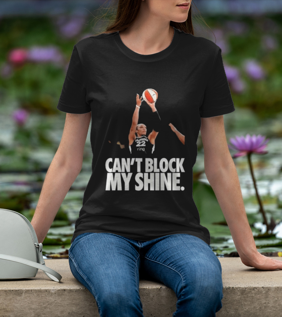 Can't Block My Shine A'ja Basketball Inspirational T-Shirt