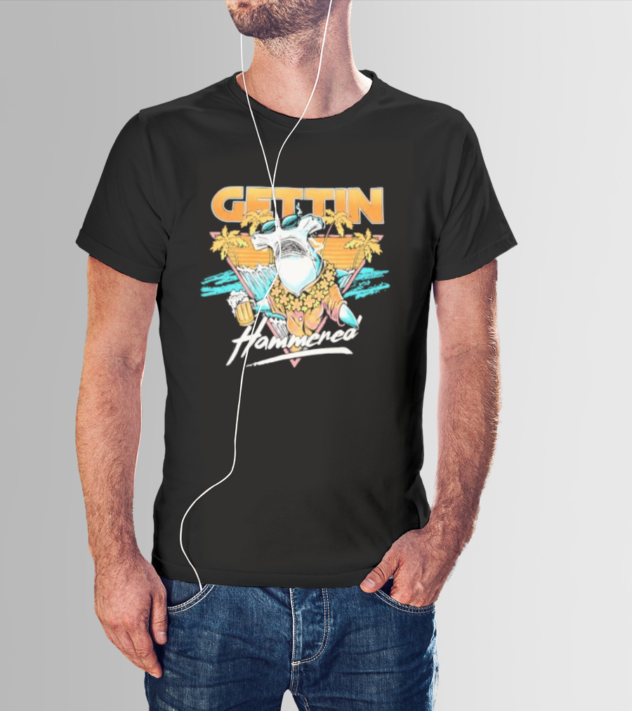 Gettin' Hammerhead Tropical Beach Vibes T-Shirt