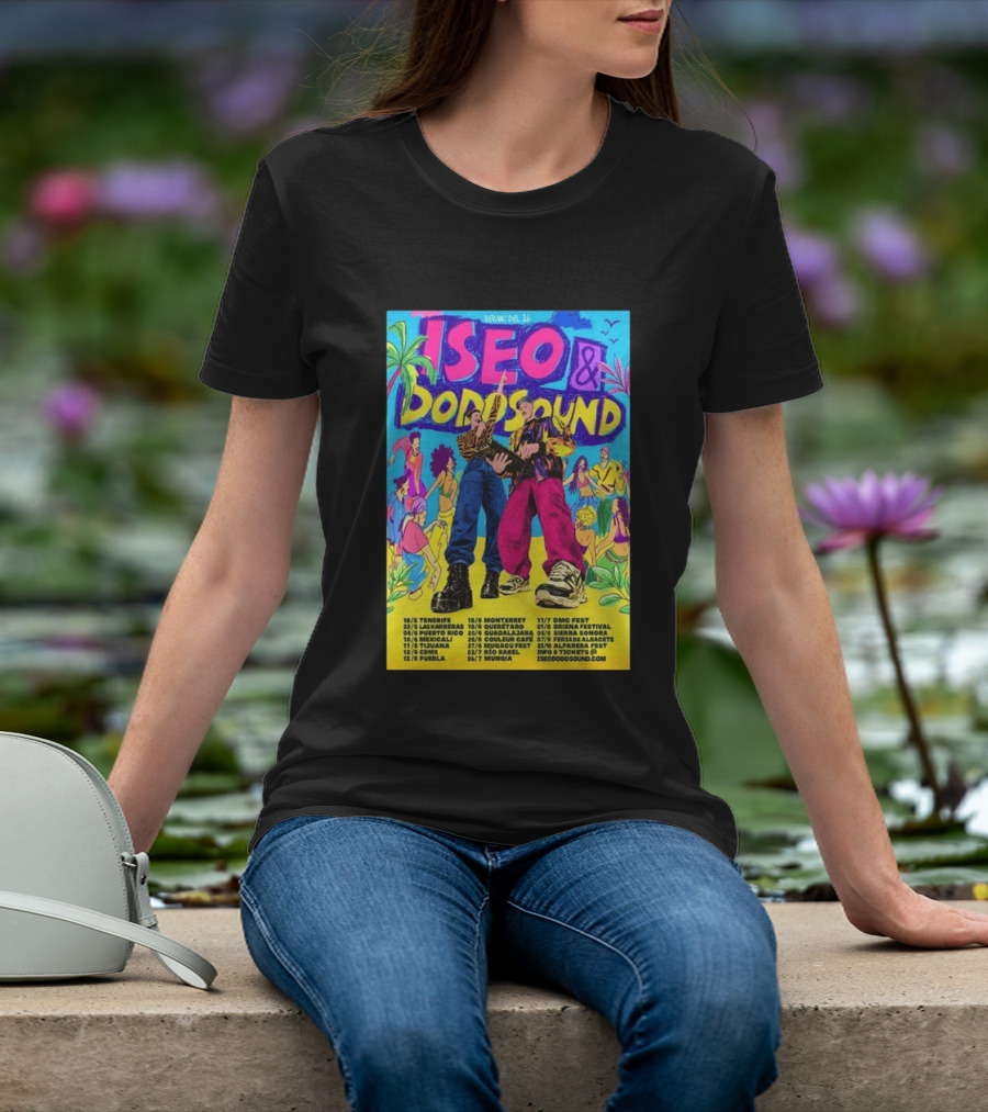 Iseo Dodosound Verano Tour 2026 Tenerife Guadalajara Zaragoza Fiesta T-Shirt