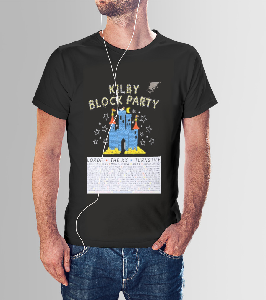 Kilby Block Party Salt Lake City May 17 2026 The XX Turnstile Alex G Blood Orange Stars Castle T-Shirt
