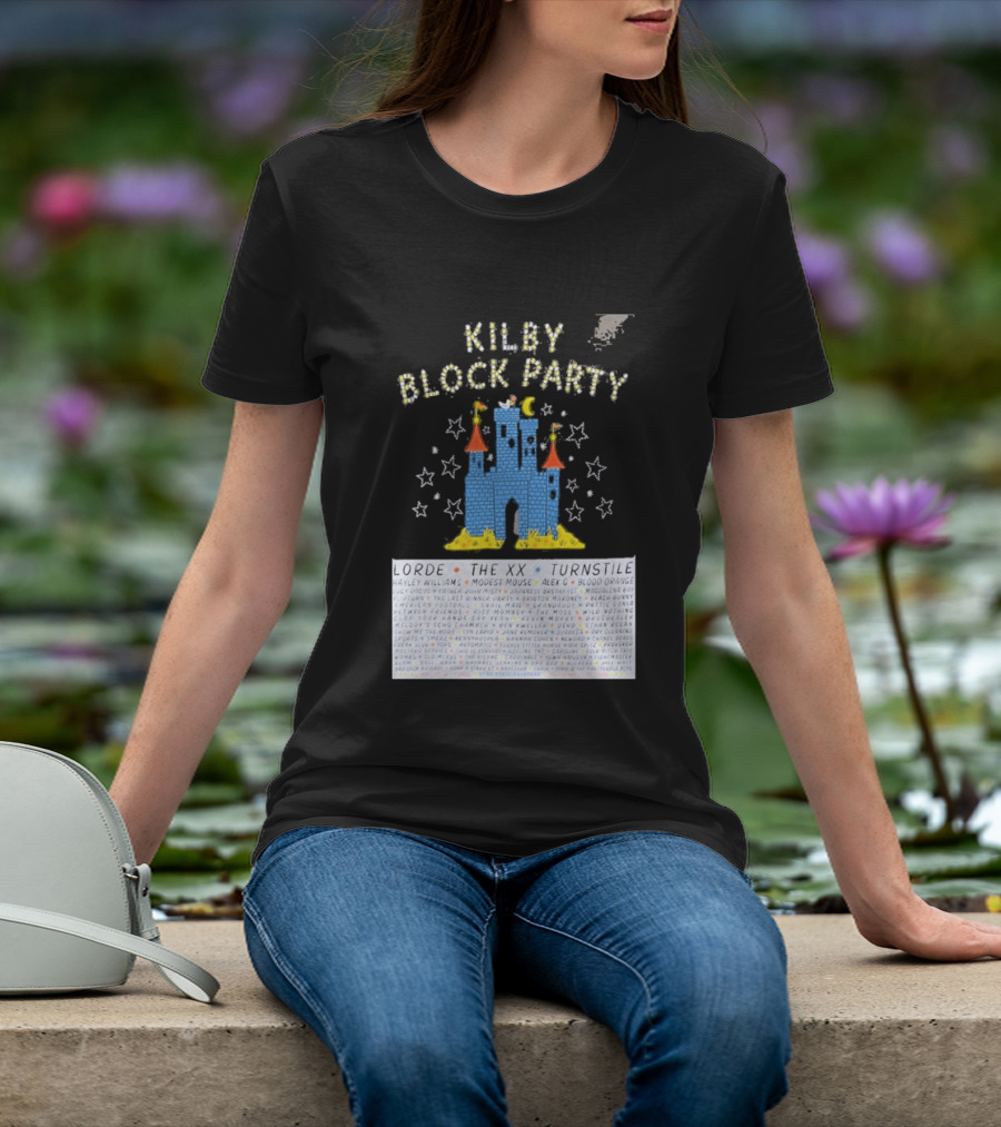 Kilby Block Party Salt Lake City May 17 2026 The XX Turnstile Alex G Blood Orange Stars Castle T-Shirt