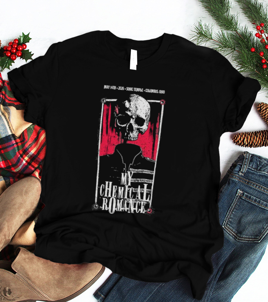 My Chemical Romance Skull May 14 2026 Columbus OH T-Shirt