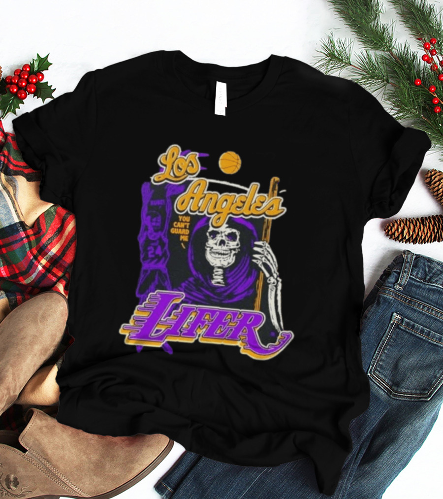 Los Angeles Lakers Lifer You Can't Guard Me Skeleton Basketball T-Shirt