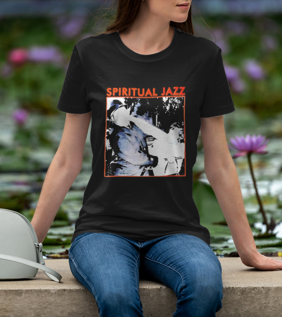 Spiritual Jazz Horn Player Watercolor T-Shirt