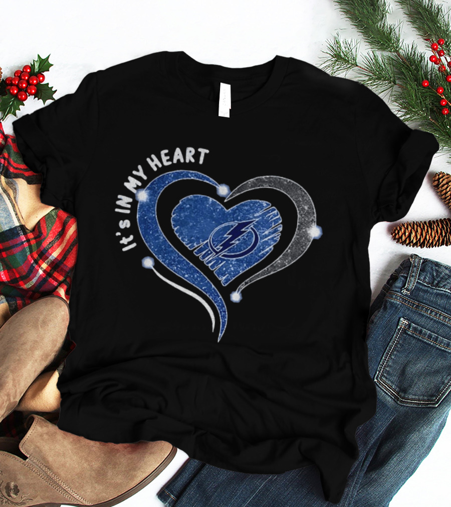 Tampa Bay Lightning It's In My Heart Hockey NHL 2026 T-Shirt