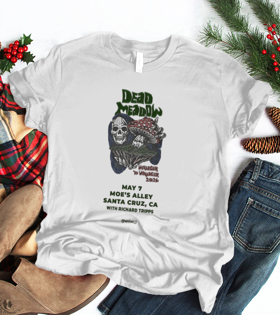 Dead Meadow May 7 2026 Live At Moe's Alley Santa Cruz CA What Tomorrow Brings Tour T-Shirt