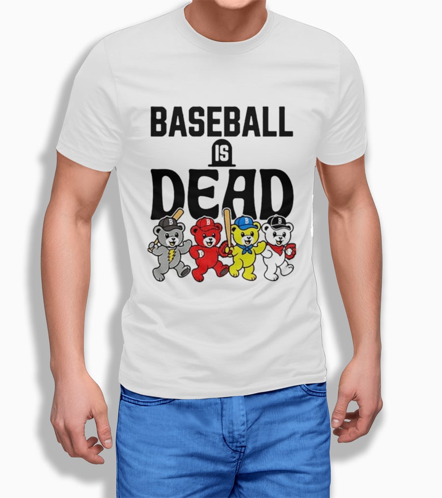 Grateful Dead Baseball Bears Is Dead Night T-Shirt