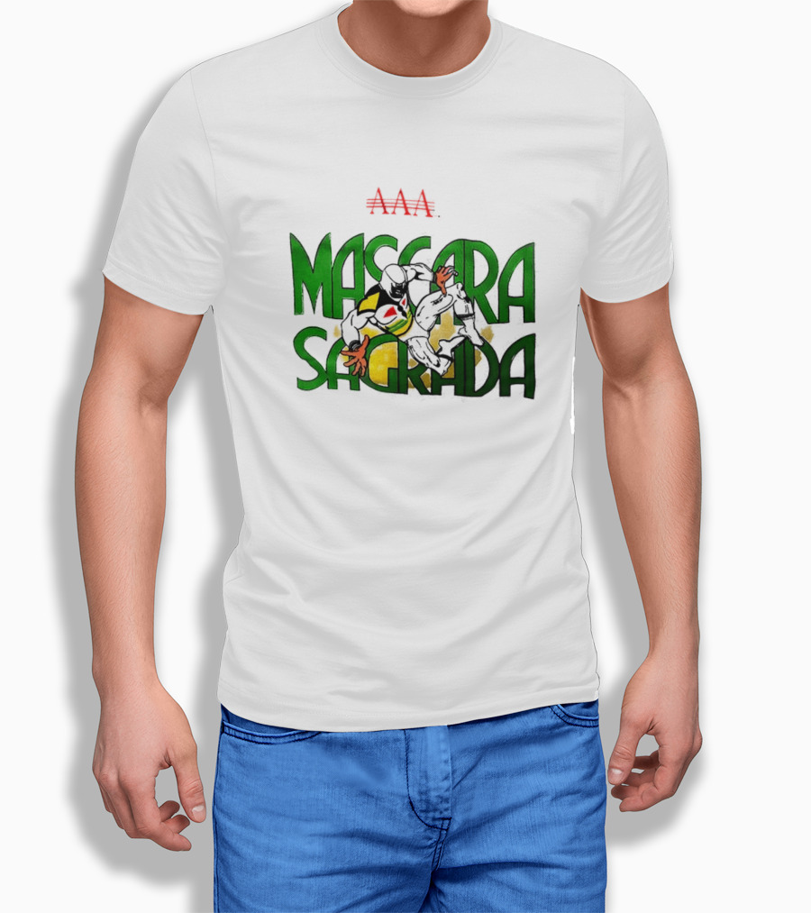 Máscara Sagrada AAA Lucha Libre Mexican Wrestling Hero T-Shirt