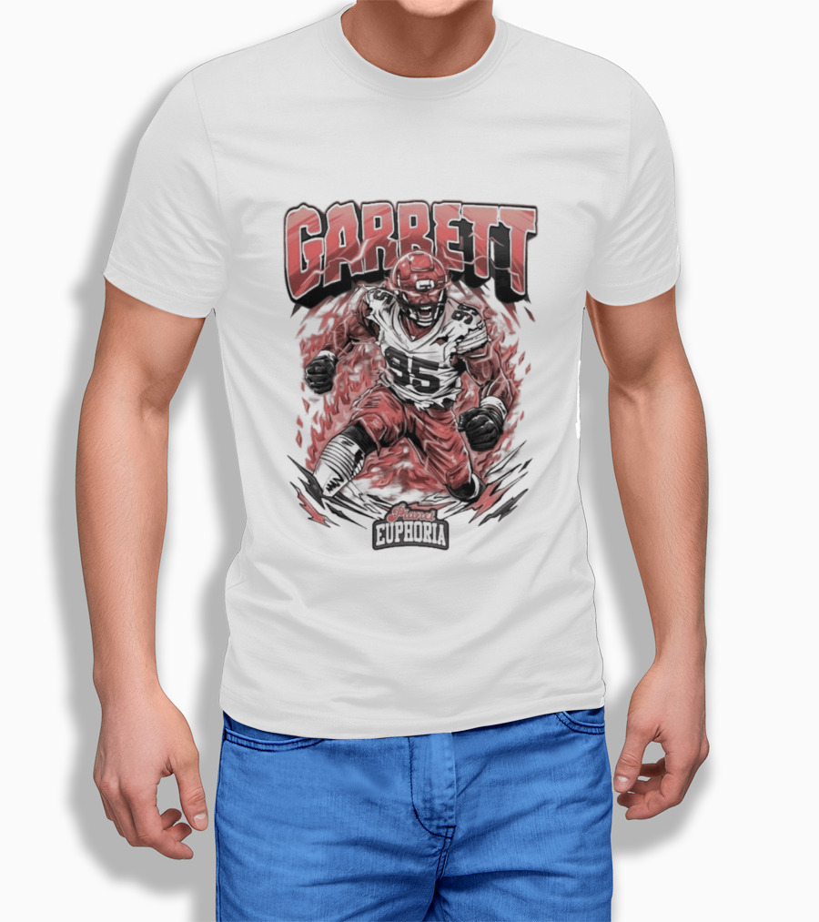 Garrett Inferno Hysteria Fiery Football Warrior T-Shirt