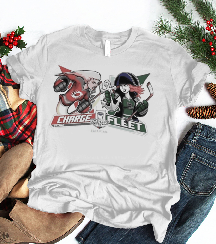 Ottawa Charge Vs Boston Fleet Walter Cup 2026 Head To Head Showdown T-Shirt