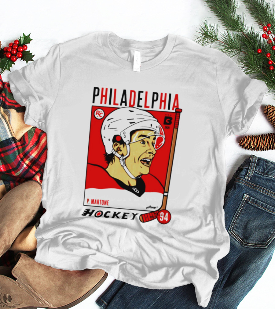 Philadelphia Flyers P Martone 94 Hockey Player T-Shirt