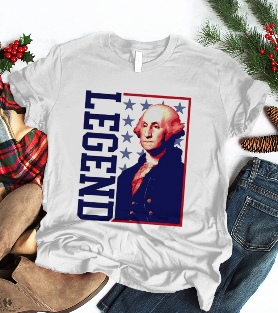 Legend George Washington 250th Anniversary America Freedom T-Shirt
