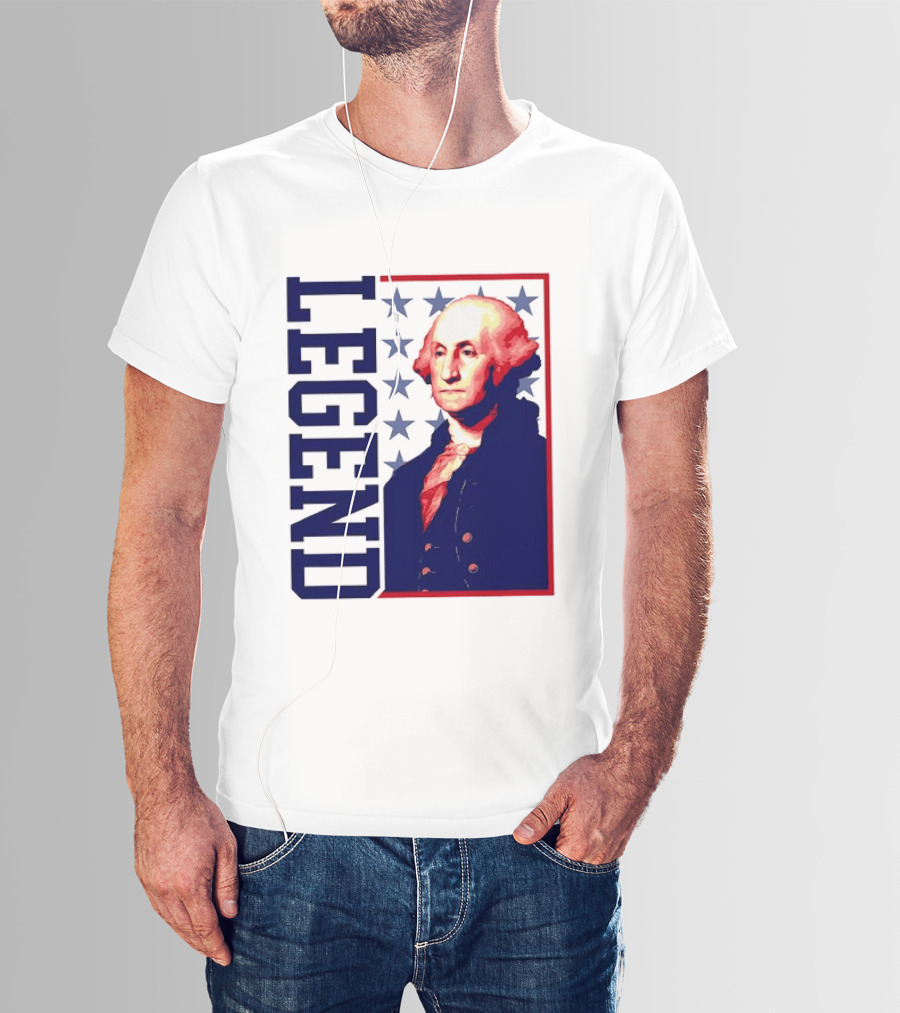 Legend George Washington 250th Anniversary America Freedom T-Shirt