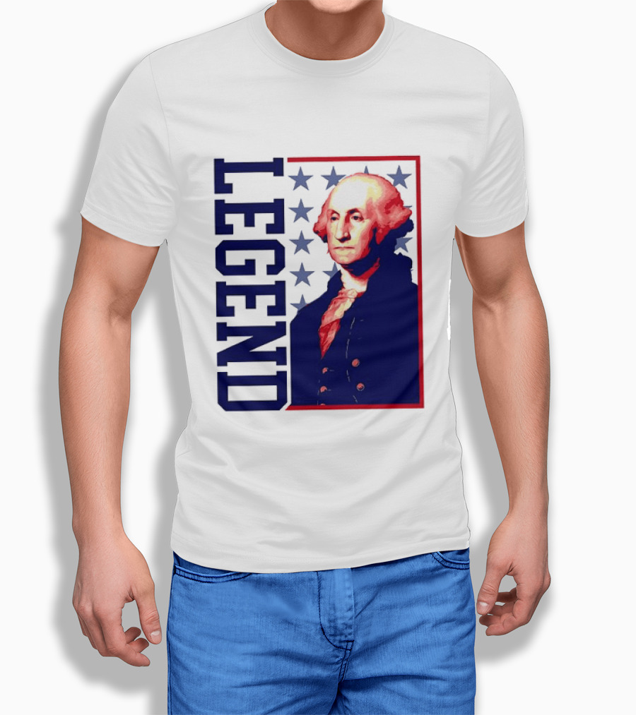 Legend George Washington 250th Anniversary America Freedom T-Shirt