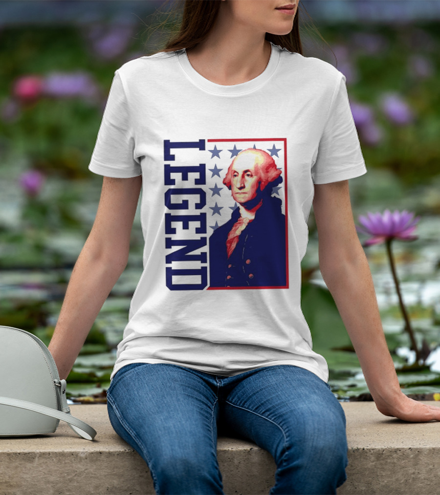 Legend George Washington 250th Anniversary America Freedom T-Shirt