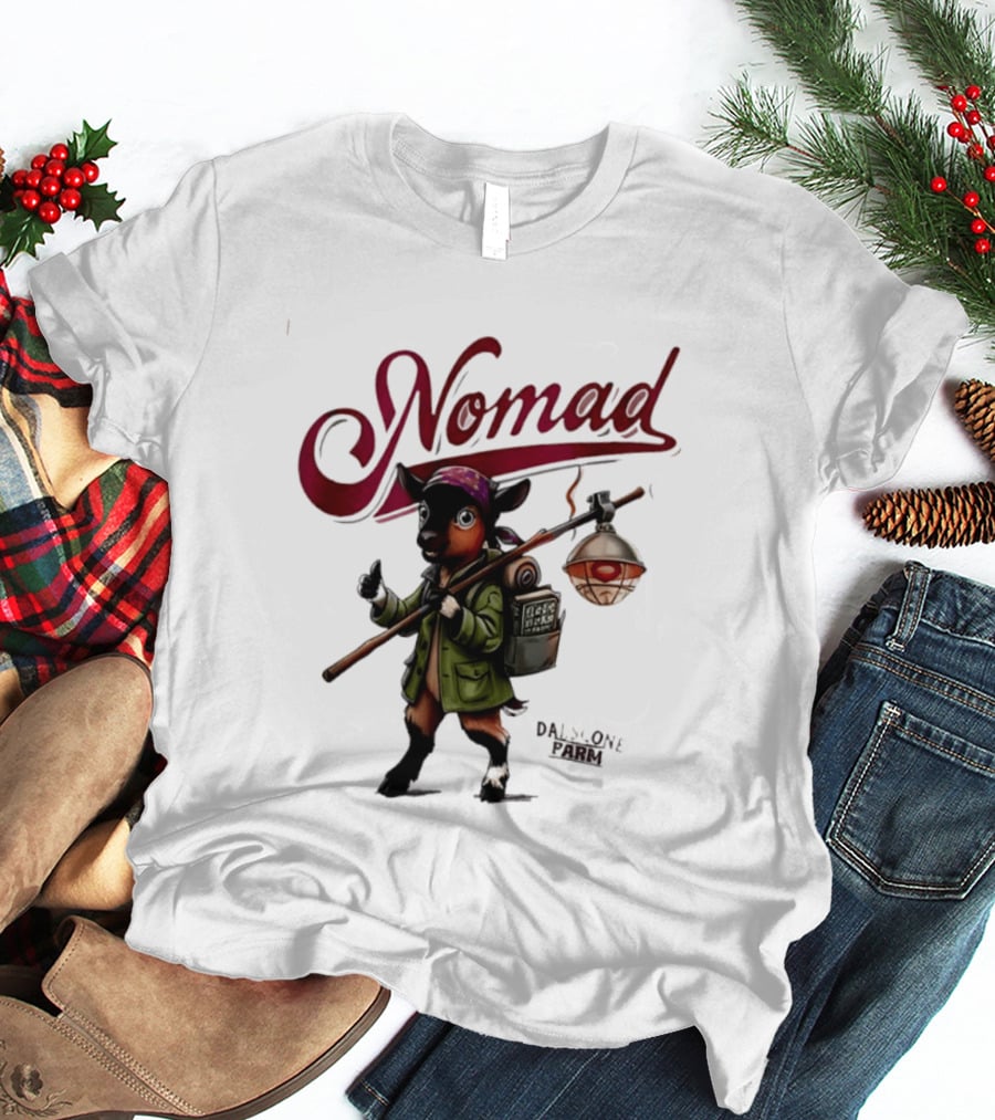 Dalscone Nomad Adventurous Goat Trekker With Lantern T-Shirt