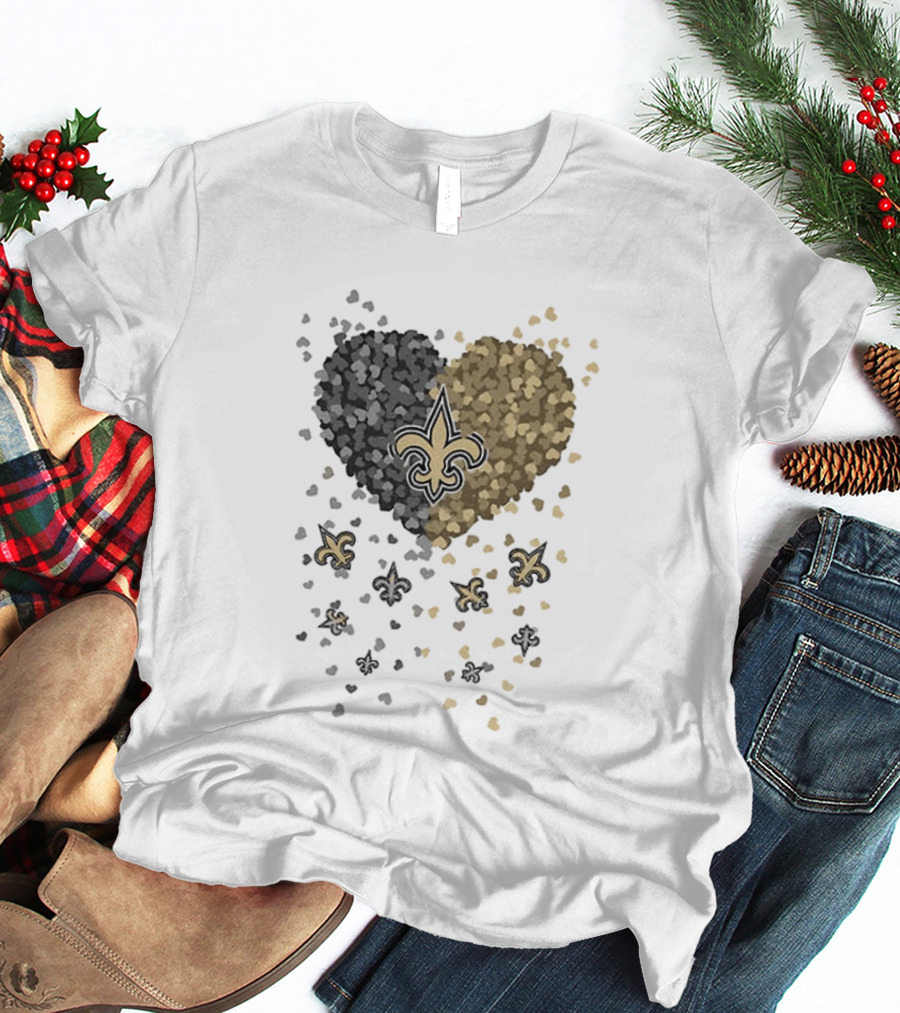 Heart Of New Orleans Saints Football Fleur De Lis 2026 T-Shirt