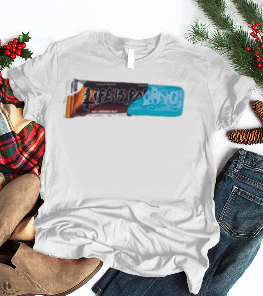 Life Is Porno Protein Bar Wrapper T-Shirt