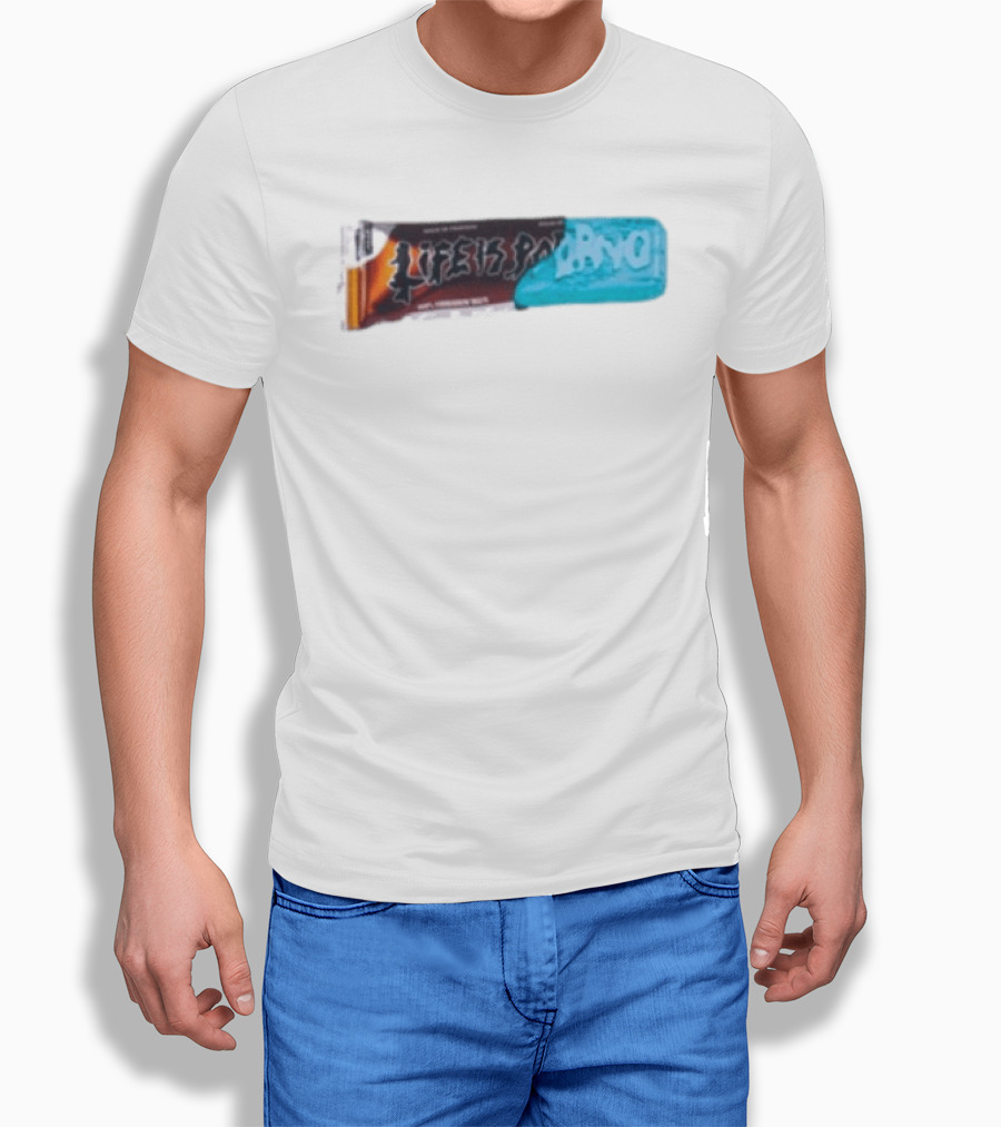 Life Is Porno Protein Bar Wrapper T-Shirt