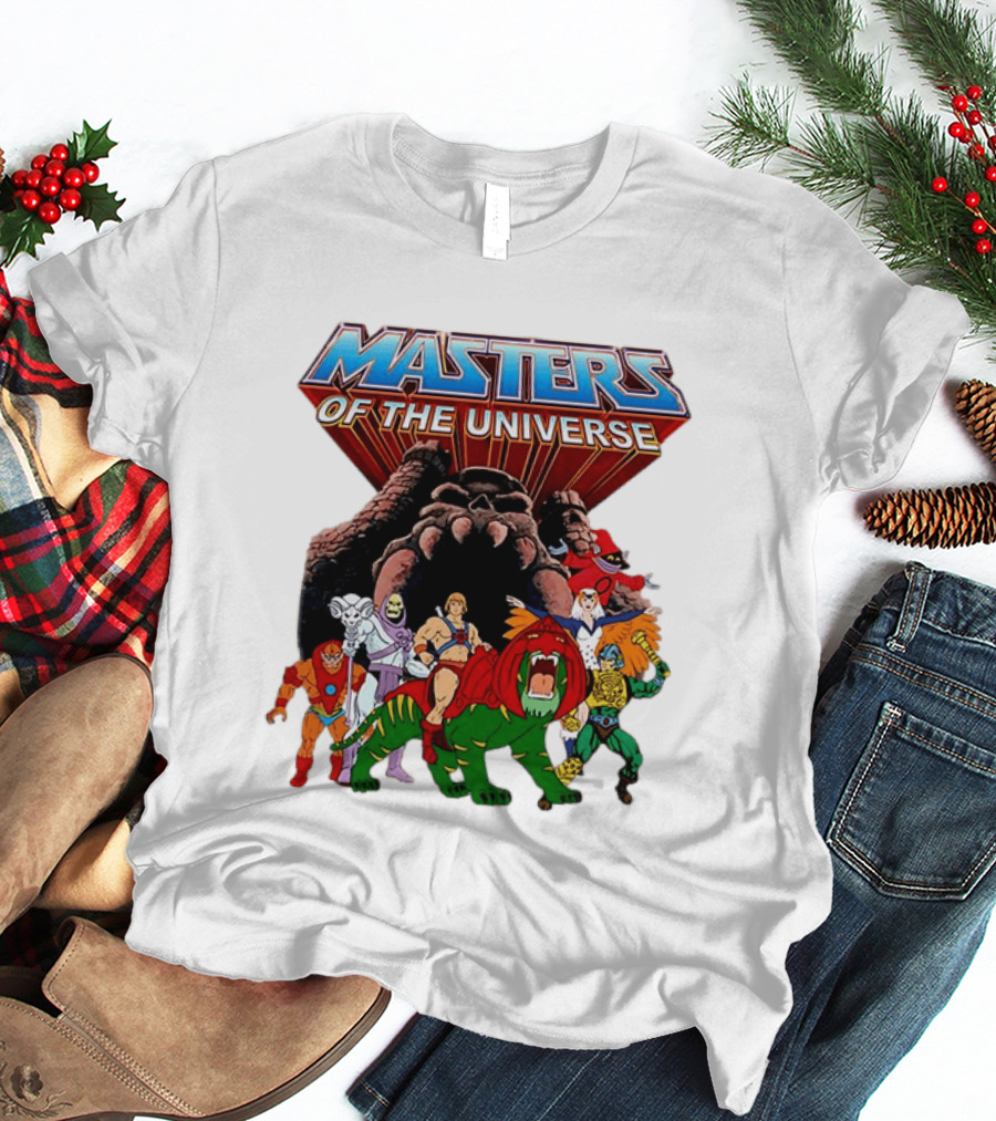 Masters Of The Universe He Man Skeletor Battle Cat Teela Beast Man Man At Arms Orko Animation Characters T-Shirt